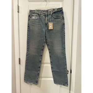 AG Adriano Goldschmied Remy Low Rise Boxy Straight Jeans 31 Light Wash SGD1D15BT